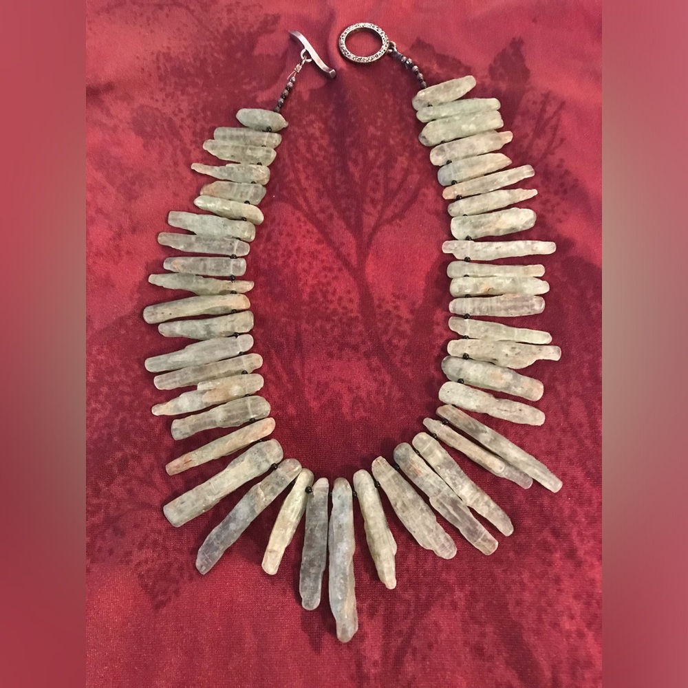 Kyanite shard necklace